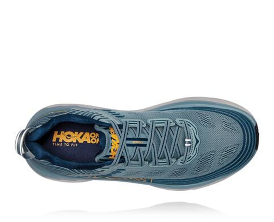 Hoka One One Koşu Ayakkabısı Erkek Mavi - Bondi 6 - EO8463075